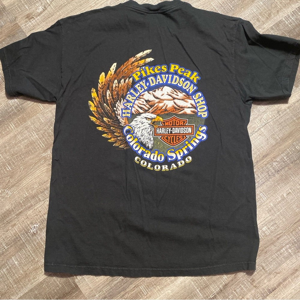 Harley Davidson Motorcycles American Legend Pikes Peak Colorado Size‎ Large